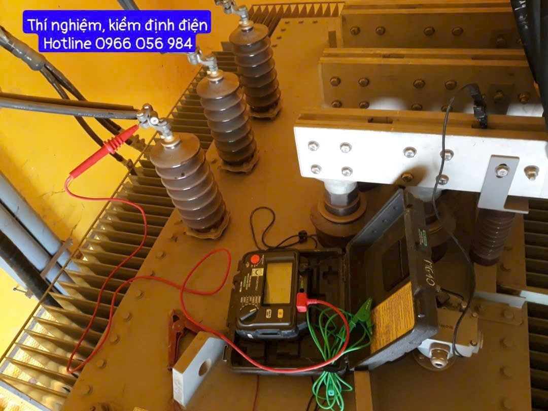 Đo điện trở cách điện máy biến áp 👉Cung cấp dịch vụ thí nghiệm, kiểm định điện👉Hotline 0966 056 984